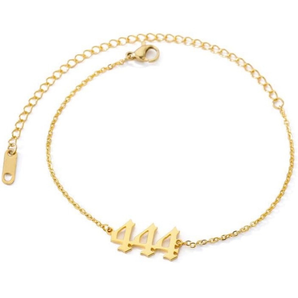 ✨🔮 888 Mystic Gypsy 18kp Gold Numeric Anklet 🔮✨ 1 LEFT!!! - Picture 4 of 9